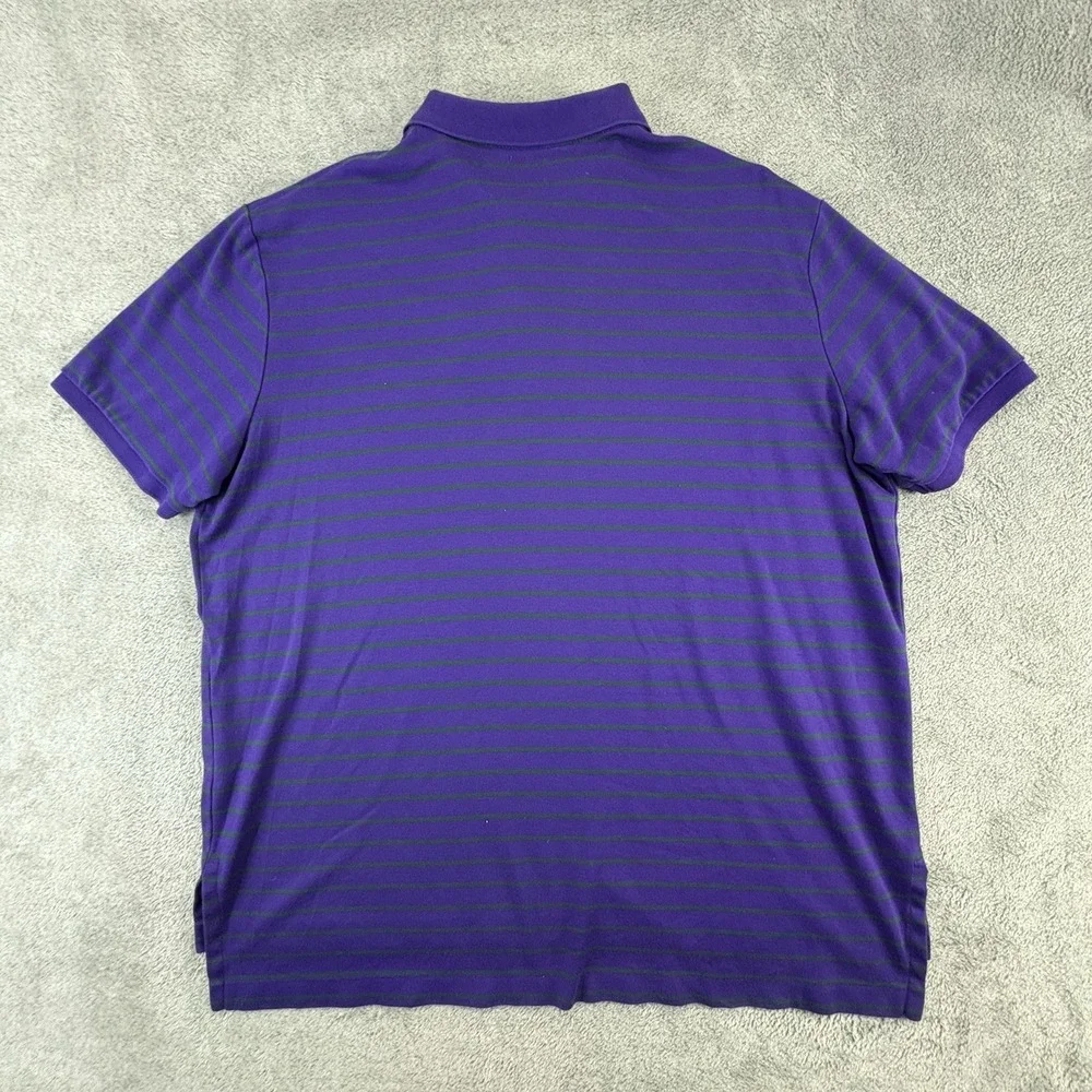 Polo Ralph Lauren Shirt Men's XXL Purple Shirt Sleeve Pima Soft Touch Pony Logo